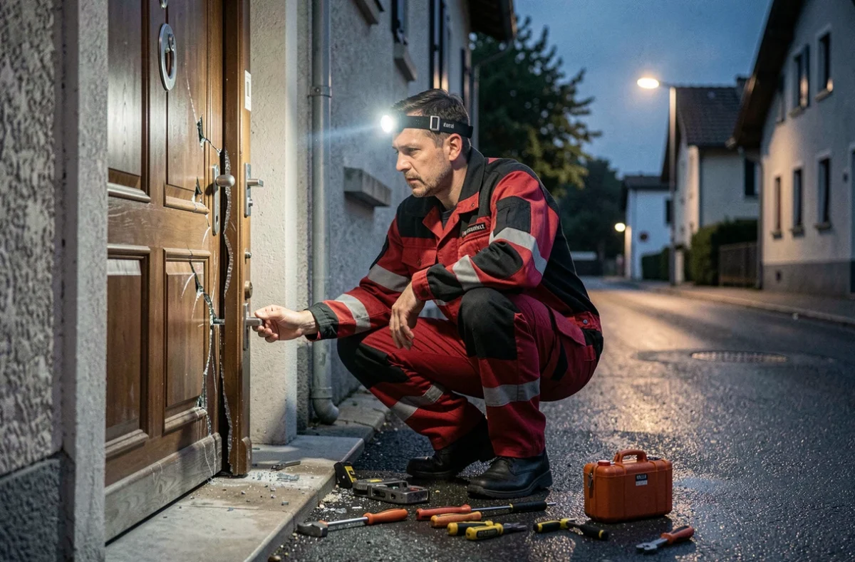 Serrurier ACT Dépannage en intervention d'urgence nocturne sur une porte en Isère